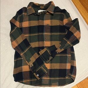Abercrombie Kids Plaid Shirt in Green and Tan